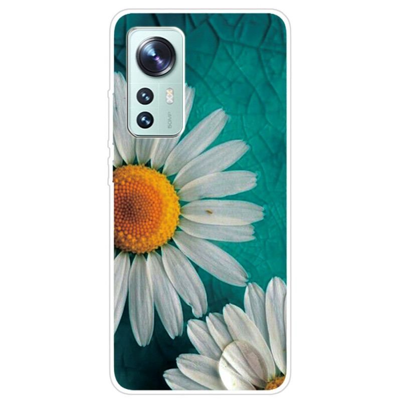 Cover Xiaomi 12 Pro Blomster Silikone