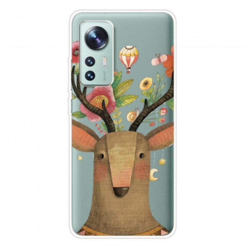 Cover Xiaomi 12 Pro Silikone Tribal Deer