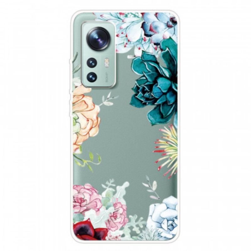 Cover Xiaomi 12 Pro Silikone Vilde Blomster