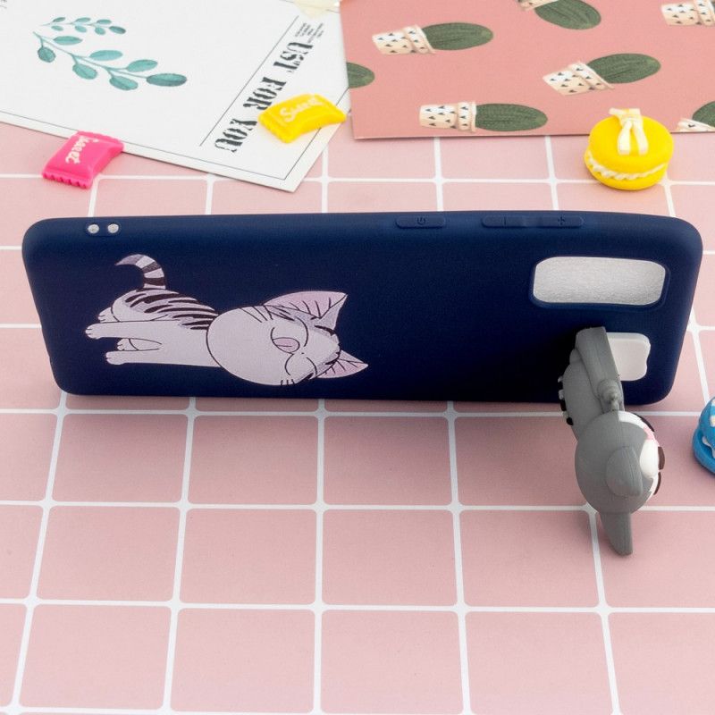 Cover for Samsung Galaxy A51 3D Charmerende Kat