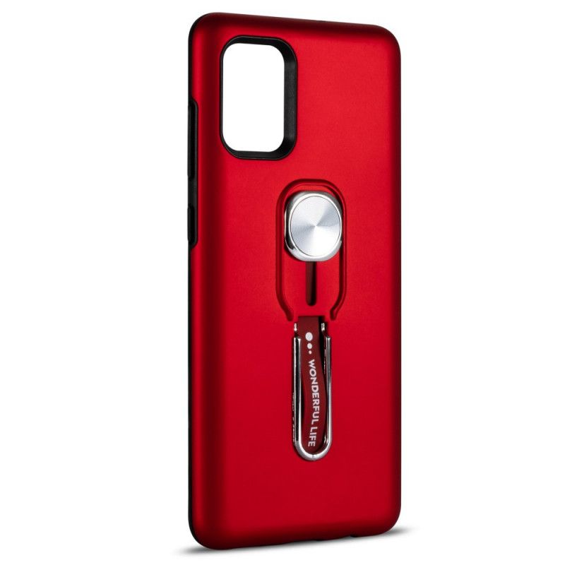 Cover for Samsung Galaxy A51 Sort Vidunderligt Liv Med Støttering