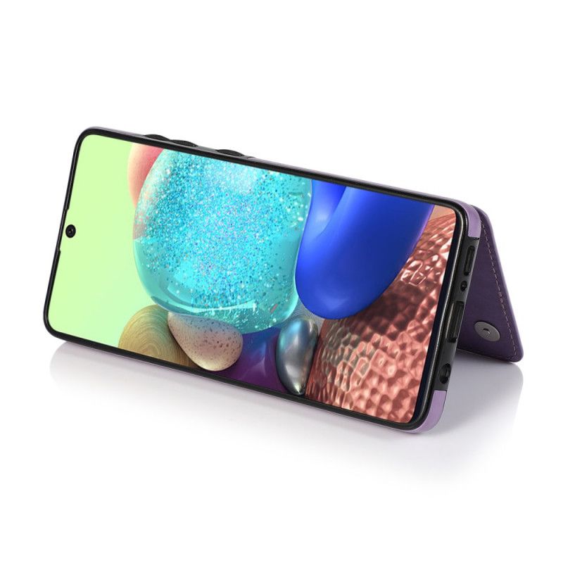 Cover Samsung Galaxy A51 Grå Mandala Print Kortholder