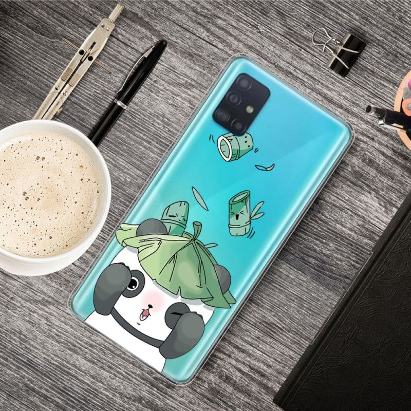 Cover Samsung Galaxy A51 Jonglerende Panda Beskyttelse