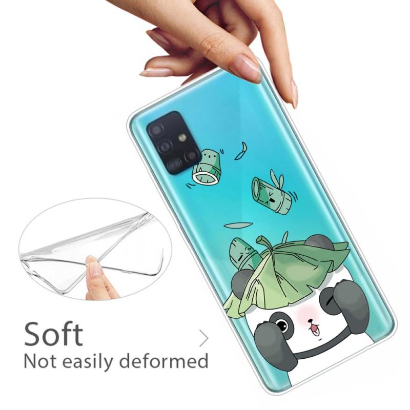 Cover Samsung Galaxy A51 Jonglerende Panda Beskyttelse