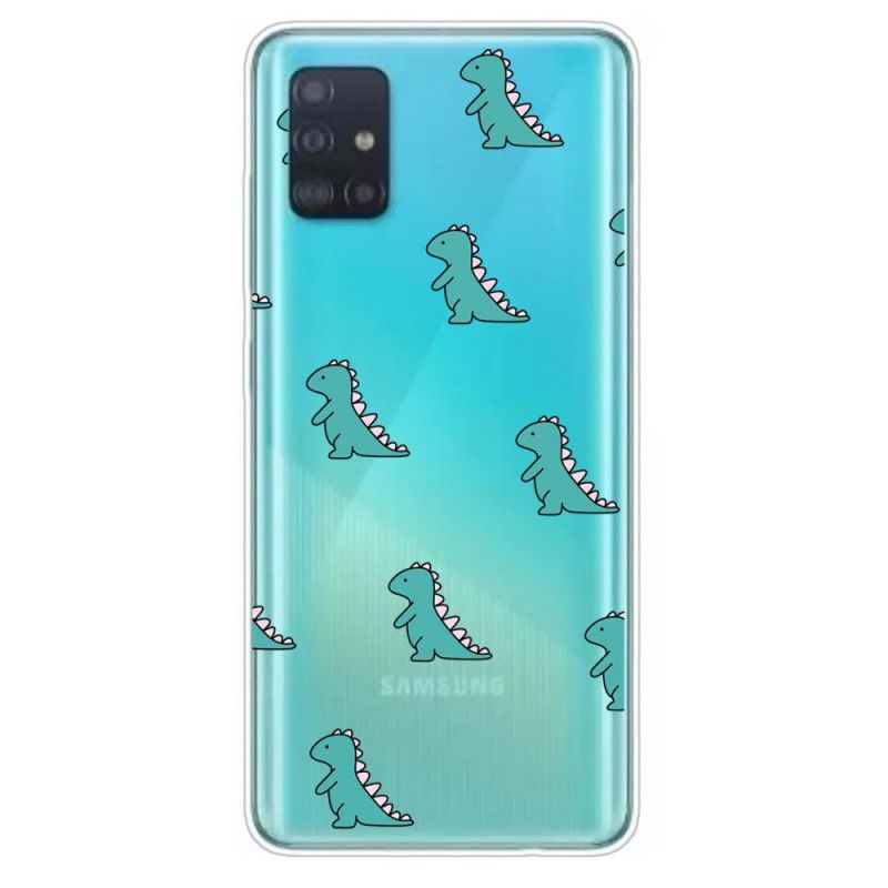 Cover Samsung Galaxy A51 Mobilcover Dinosaurer