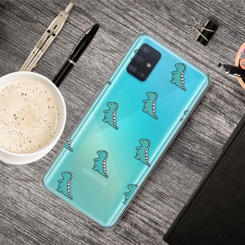 Cover Samsung Galaxy A51 Mobilcover Dinosaurer