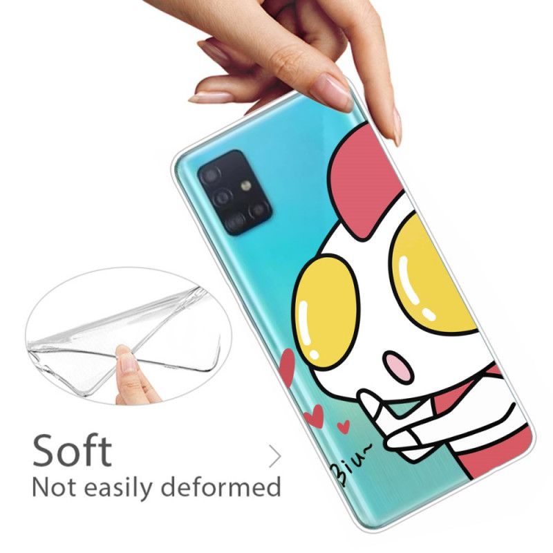 Cover Samsung Galaxy A51 Mobilcover Forelsket Robot