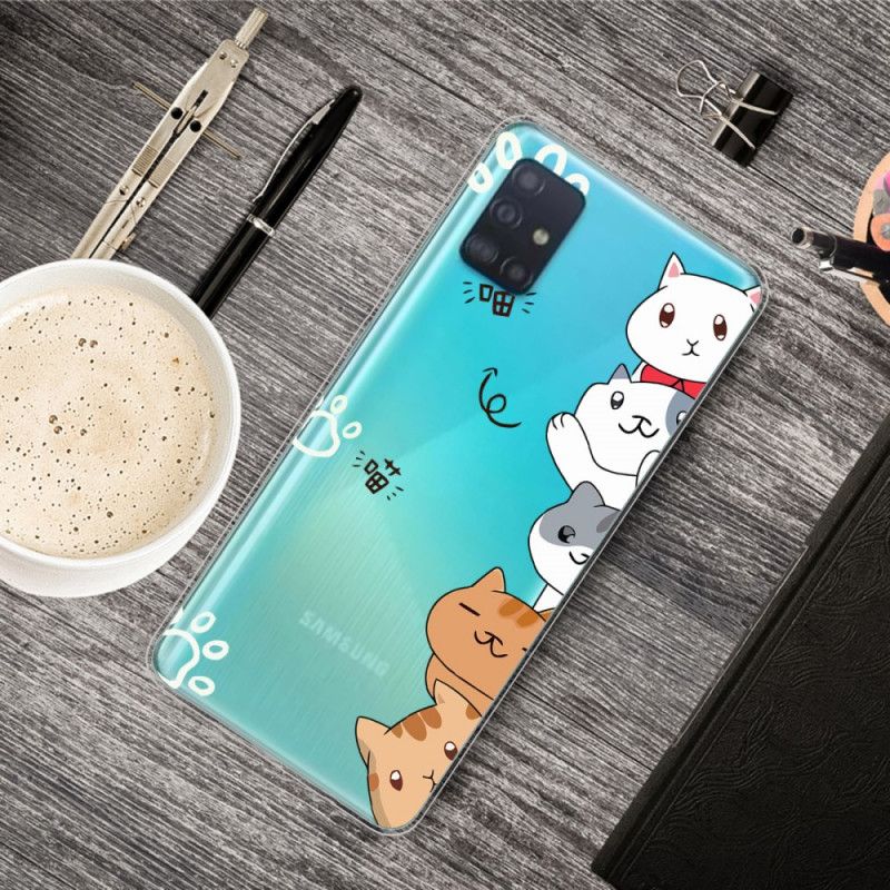 Cover Samsung Galaxy A51 Mobilcover Hej Katte