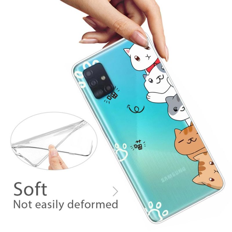 Cover Samsung Galaxy A51 Mobilcover Hej Katte