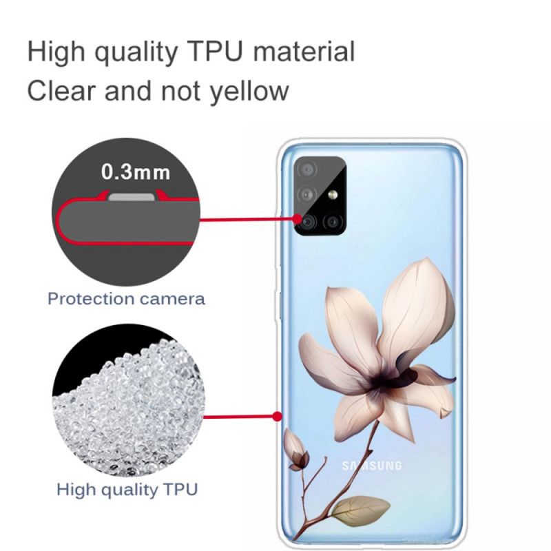 Cover Samsung Galaxy A51 Premium Blomster