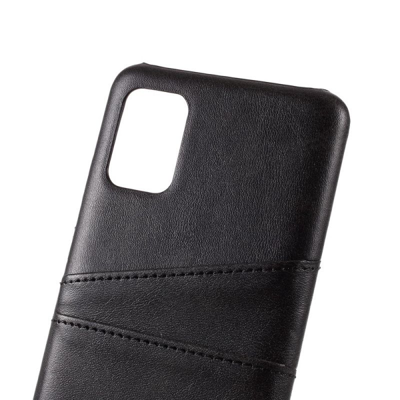 Cover Samsung Galaxy A51 Sort Dobbelt Kortholder