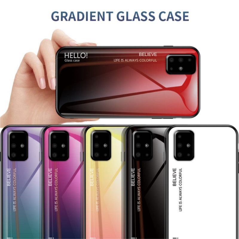 Cover Samsung Galaxy A51 Sort Hej Hærdet Glas