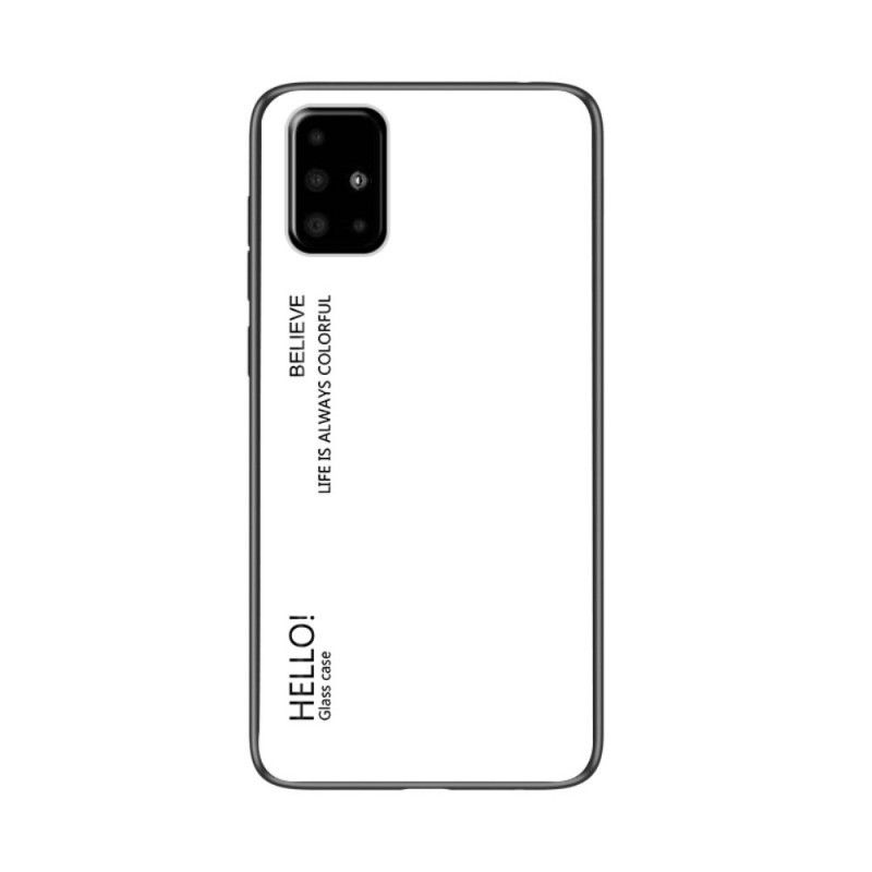 Cover Samsung Galaxy A51 Sort Hej Hærdet Glas