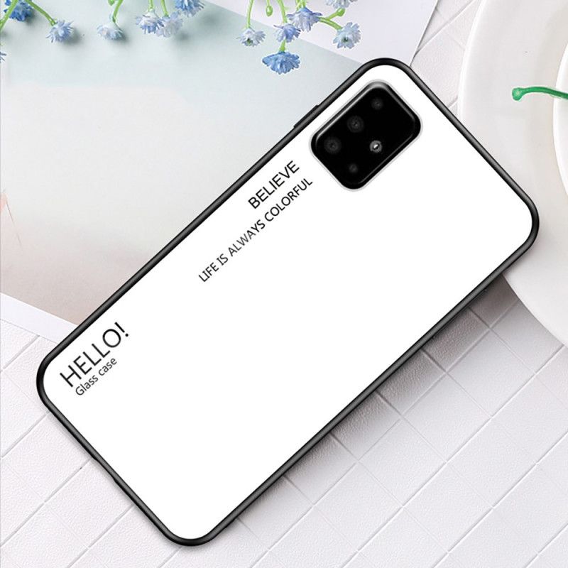 Cover Samsung Galaxy A51 Sort Hej Hærdet Glas