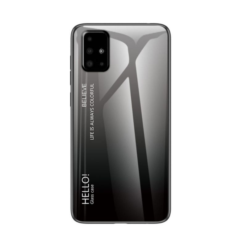 Cover Samsung Galaxy A51 Sort Hej Hærdet Glas