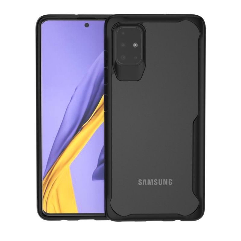 Cover Samsung Galaxy A51 Sort Hybridfasede Kanter