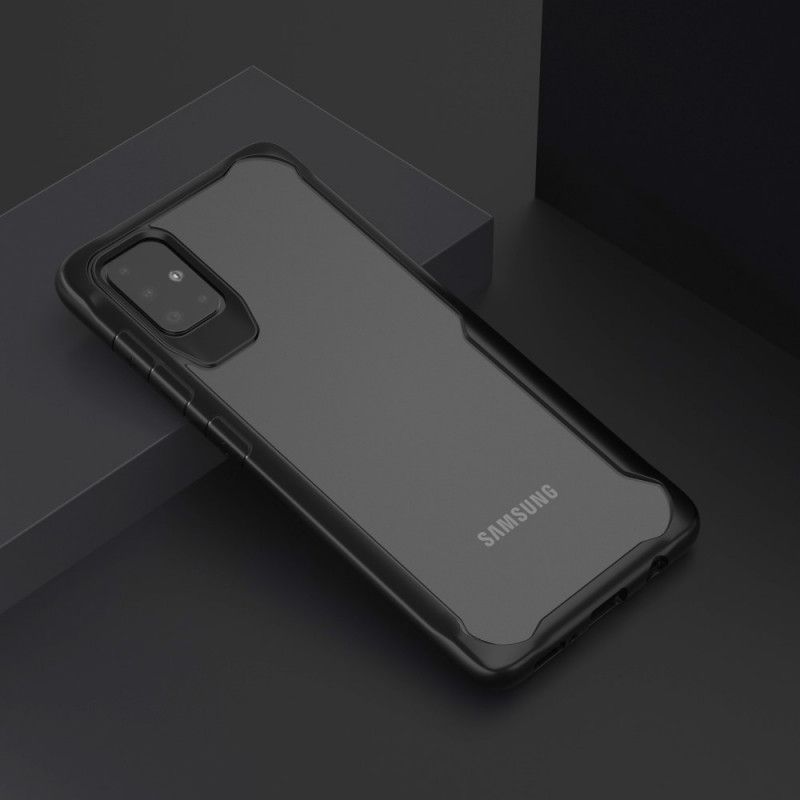 Cover Samsung Galaxy A51 Sort Hybridfasede Kanter