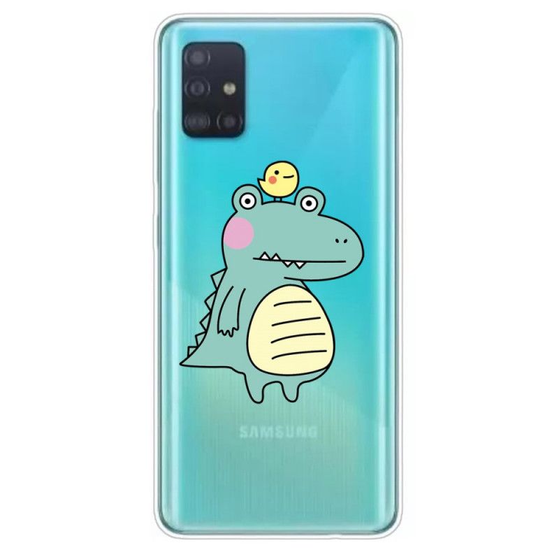 Cover Samsung Galaxy A51 Tegneserie Dinosaur Original