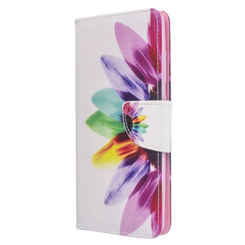 Flip Cover Samsung Galaxy A51 Mobilcover Akvarelblomst