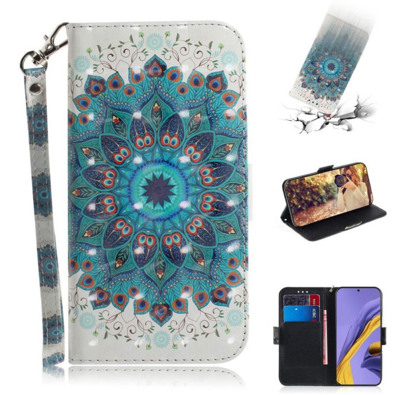 Flip Cover Samsung Galaxy A51 Mobilcover Mesterlig Mandala Med Rem