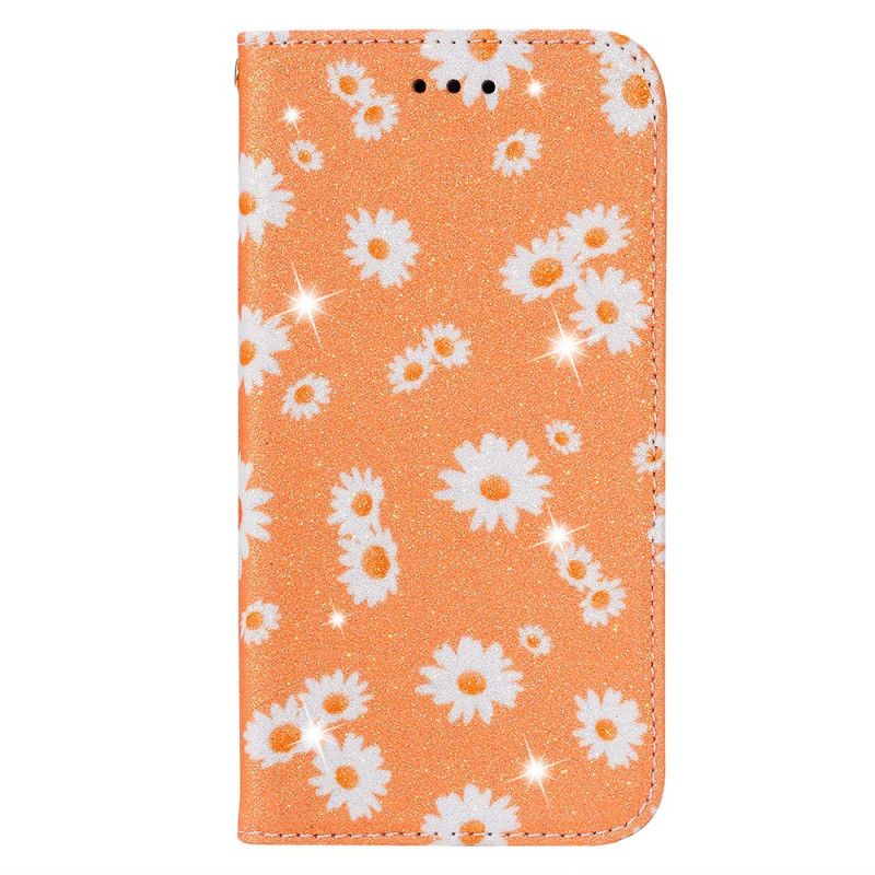 Læder Cover Samsung Galaxy A51 Orange Imiteret Læderfryd