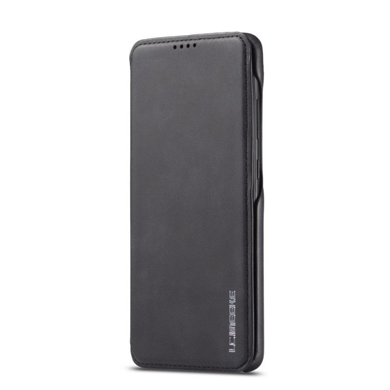 Læder Cover Samsung Galaxy A51 Sort Mobilcover Lc.Imeeke Lædereffekt