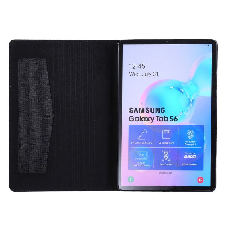 Etui Samsung Galaxy Tab S6 Sort Stof