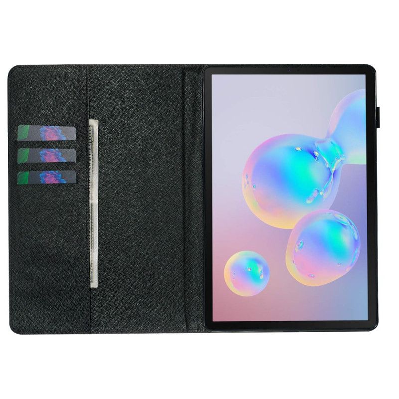 Flip Cover Læder for Samsung Galaxy Tab S6 Dyrebare Sommerfugle