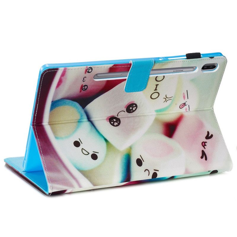 Flip Cover Læder for Samsung Galaxy Tab S6 Sjove Skumfiduser