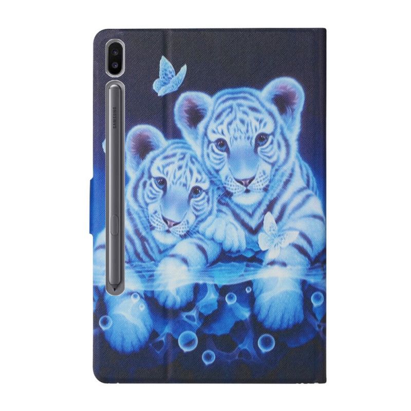 Flip Cover Læder for Samsung Galaxy Tab S6 Tigre