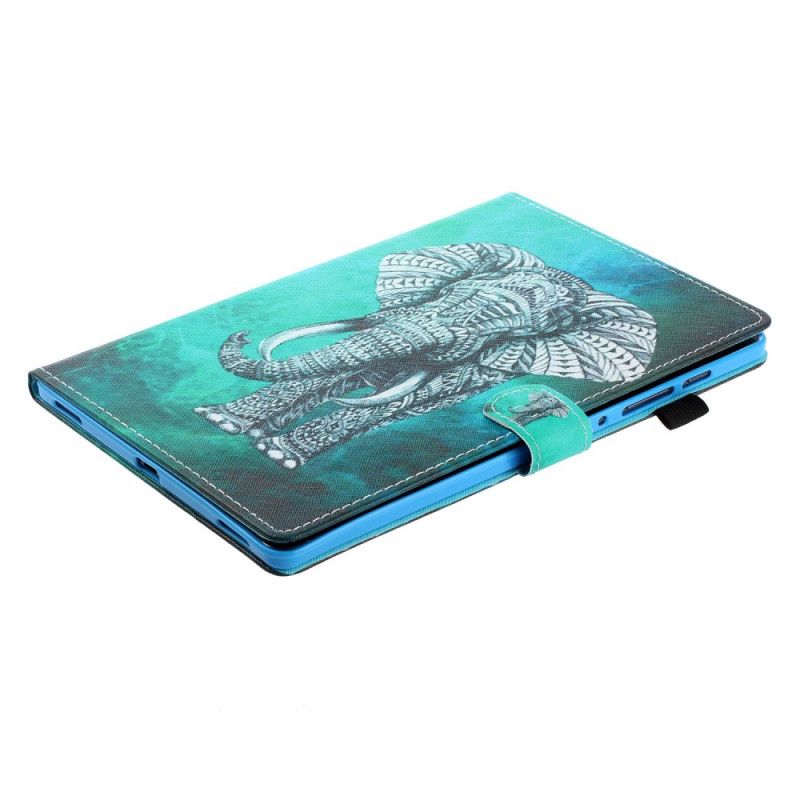 Flip Cover Læder Samsung Galaxy Tab S6 Stamme-Elefant