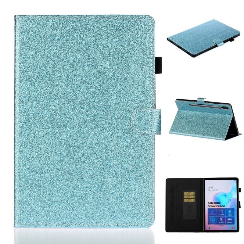 Flip Cover Samsung Galaxy Tab S6 Sort Mobilcover Pailletter