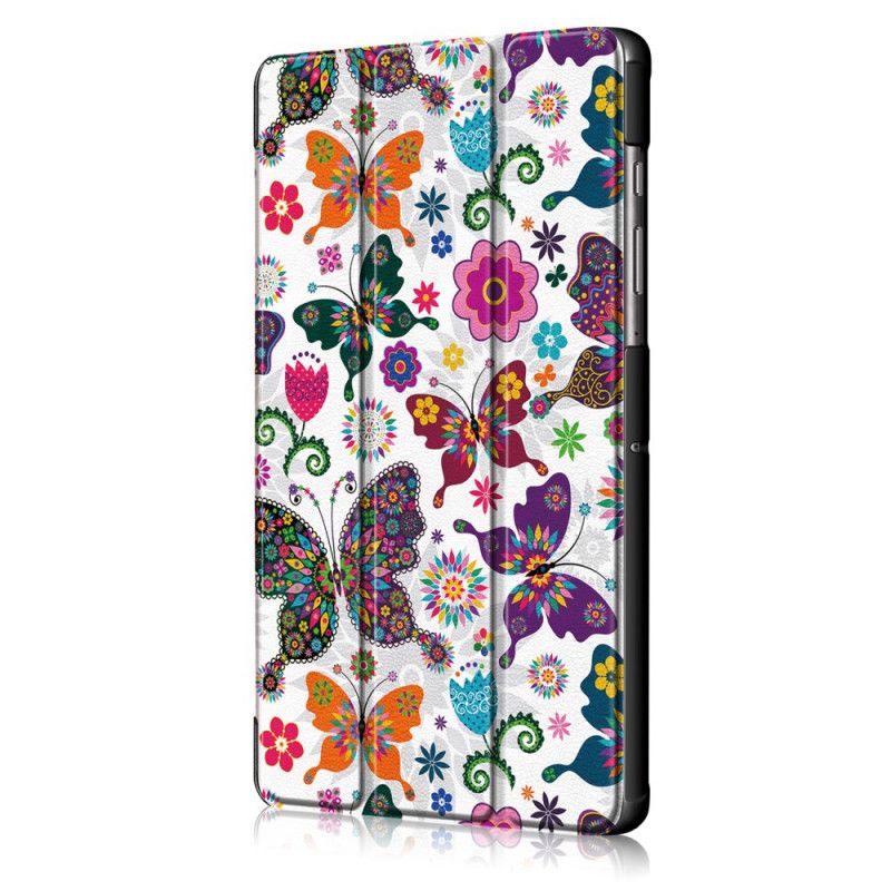 Smart Taske Samsung Galaxy Tab S6 Vintage Blomst Stylus Holder