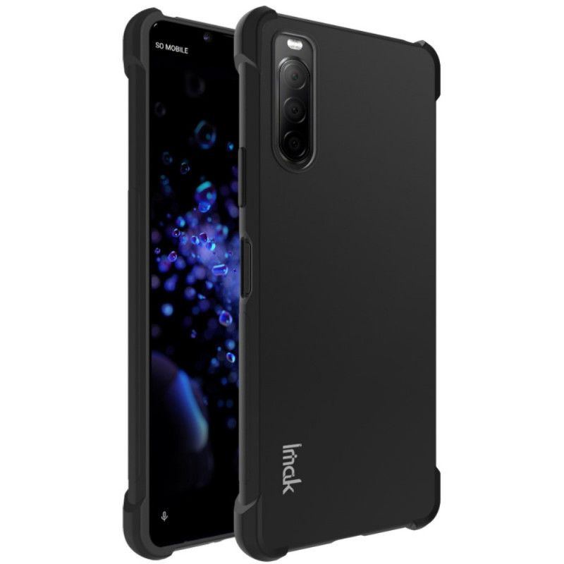 Cover for Sony Xperia 10 II Sort Imak Silkeagtig