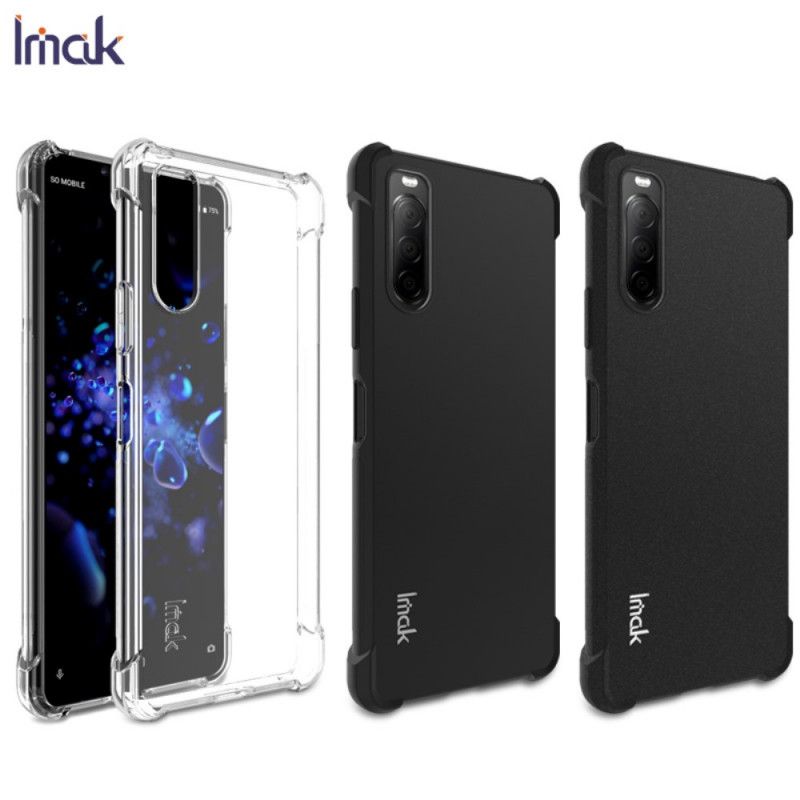 Cover for Sony Xperia 10 II Sort Imak Silkeagtig