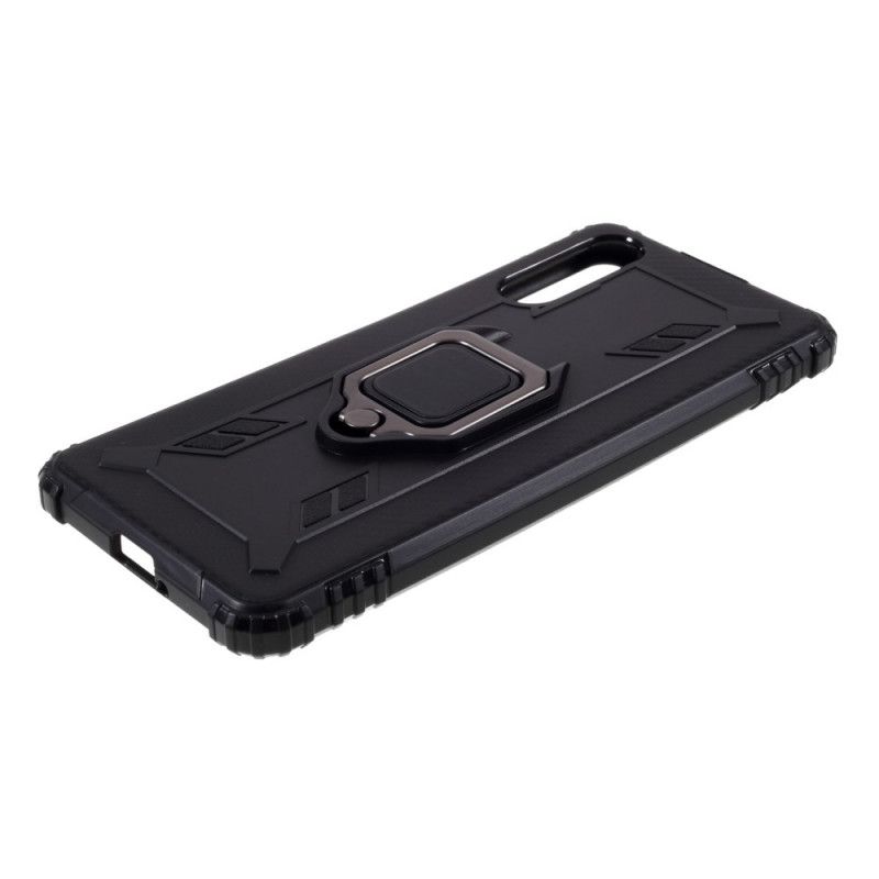 Cover for Sony Xperia 10 II Sort Ring Og Kulfiber