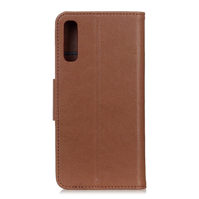 Flip Cover Læder for Sony Xperia 10 II Sort Enkel Litchi