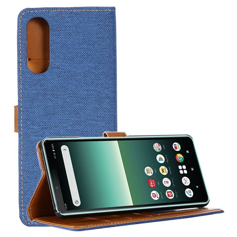 Flip Cover Sony Xperia 10 II Sort Mobilcover Oxford Stof