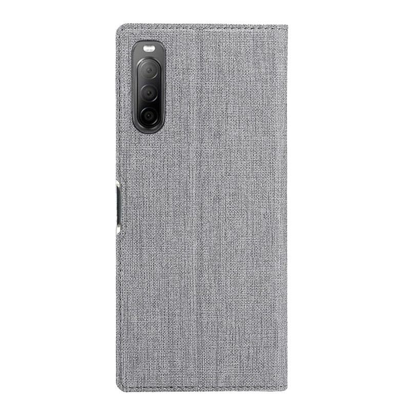 Læder Cover Sony Xperia 10 II Sort Mobilcover Struktureret Vili Dmx