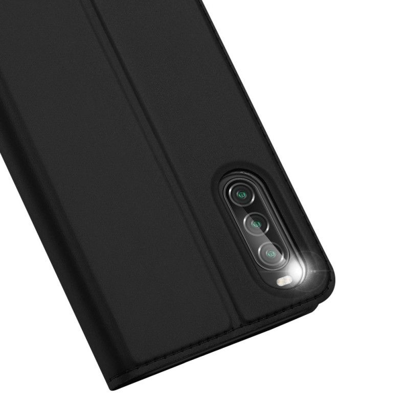 Læder Cover Sony Xperia 10 II Sort Pro Dux Ducis Hud