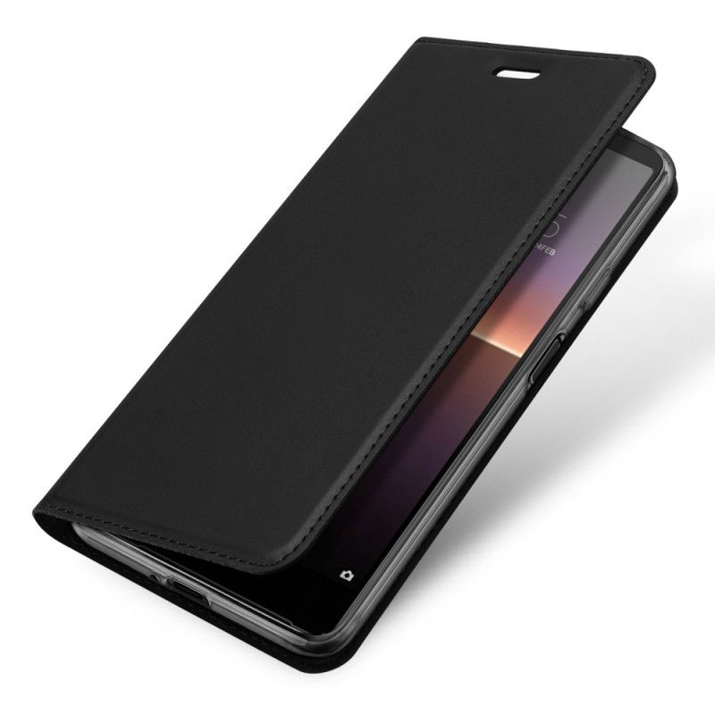 Læder Cover Sony Xperia 10 II Sort Pro Dux Ducis Hud