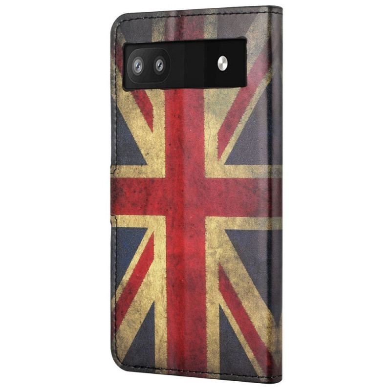 Flip Cover Google Pixel 6A Engelsk Flag