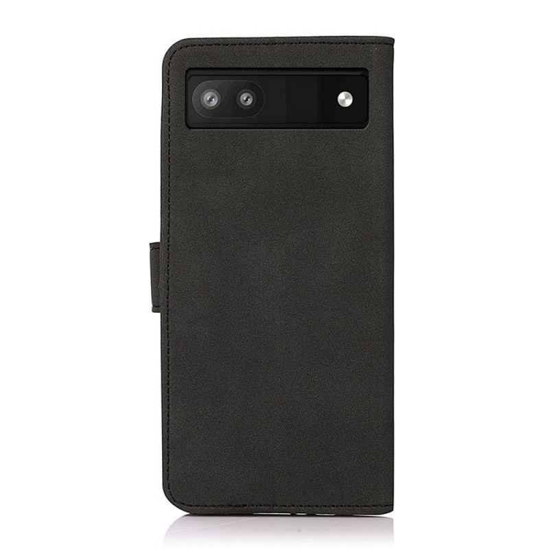 Flip Cover Google Pixel 6A Khazneh Fashion Læder Effekt