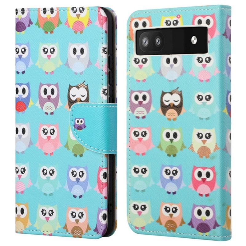 Flip Cover Google Pixel 6A Klan Af Ugler