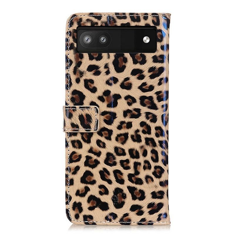 Flip Cover Google Pixel 6A Leopard Hudstil