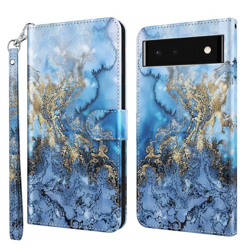 Flip Cover Google Pixel 7 Med Snor Rem Art