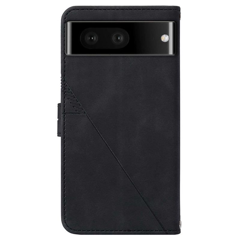 Flip Cover Google Pixel 7 Pro Trekanter Med Skulderrem