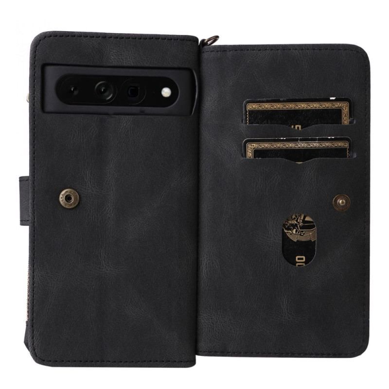 Flip Cover Google Pixel 7 Pro Vintage Multifunktionel