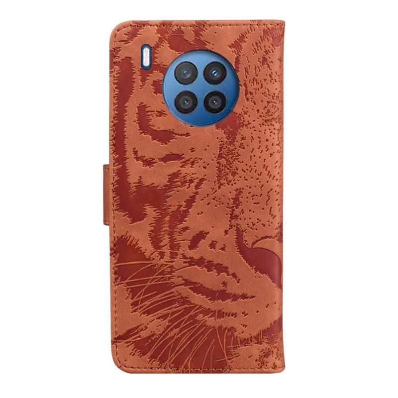 Flip Cover Honor 50 Lite Tiger Ansigtsprint