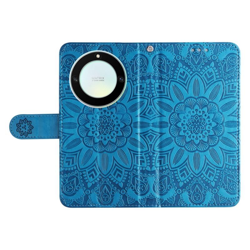 Flip Cover Honor Magic 5 Lite Mandala Sun Med Snor